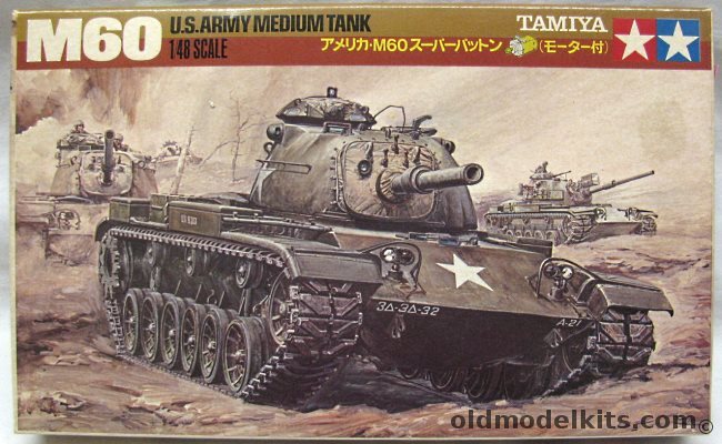 Tamiya 1/48 M60 US Army Medium Tank - Motorized, MS104-250 plastic model kit